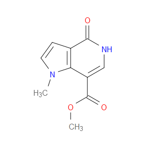 METHYL 4,5-DIHYDRO-1-METHYL-4-OXO-1H-PYRROLO[3,2-C]PYRIDINE-7-CARBOXYLATE - Click Image to Close