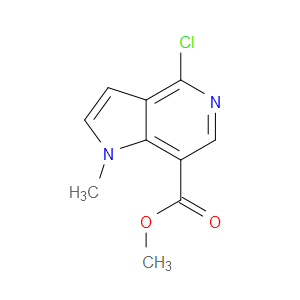 METHYL 4-CHLORO-1-METHYL-1H-PYRROLO[3,2-C]PYRIDINE-7-CARBOXYLATE - Click Image to Close