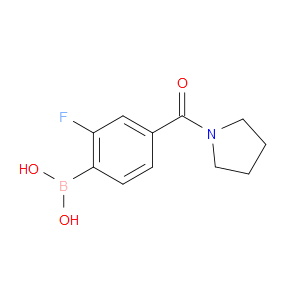 2-FLUORO-4-(1-PYRROLIDINYLCARBONYL)BENZENEBORONIC ACID - Click Image to Close