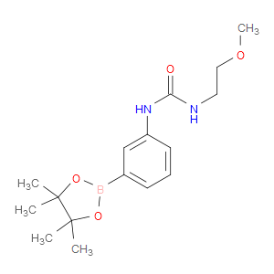 1-(2-METHOXYETHYL)-3-(3-(4,4,5,5-TETRAMETHYL-1,3,2-DIOXABOROLAN-2-YL)PHENYL)UREA