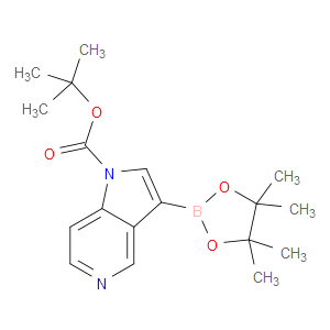 TERT-BUTYL 3-(4,4,5,5-TETRAMETHYL-1,3,2-DIOXABOROLAN-2-YL)-1H-PYRROLO[3,2-C]PYRIDINE-1-CARBOXYLATE - Click Image to Close