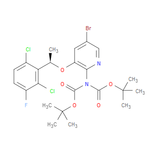 (R)-5-BROMO-N,N-BIS-(TERT-BUTOXYCARBONYL)-3-(1-(2,6-DICHLORO-3-FLUOROPHENYL)ETHOXY)PYRIDIN-2-AMINE - Click Image to Close