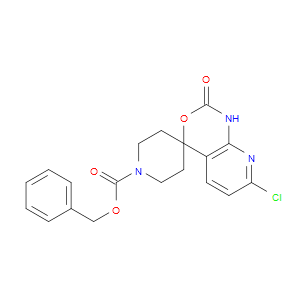 BENZYL 7'-CHLORO-2'-OXO-1',2'-DIHYDROSPIRO[PIPERIDINE-4,4'-PYRIDO[2,3-D][1,3]OXAZINE]-1-CARBOXYLATE