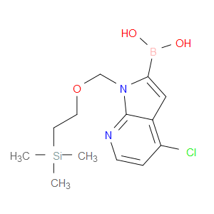 (4-CHLORO-1-([2-(TRIMETHYLSILYL)ETHOXY]METHYL)-1H-PYRROLO[2,3-B]PYRIDIN-2-YL)BORONIC ACID