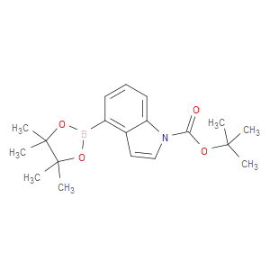 TERT-BUTYL 4-(4,4,5,5-TETRAMETHYL-1,3,2-DIOXABOROLAN-2-YL)-1H-INDOLE-1-CARBOXYLATE - Click Image to Close