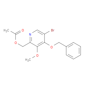(4-(BENZYLOXY)-5-BROMO-3-METHOXYPYRIDIN-2-YL)METHYL ACETATE - Click Image to Close
