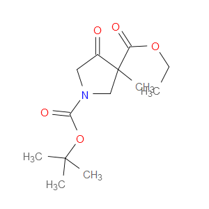 1-TERT-BUTYL 3-ETHYL 3-METHYL-4-OXOPYRROLIDINE-1,3-DICARBOXYLATE - Click Image to Close