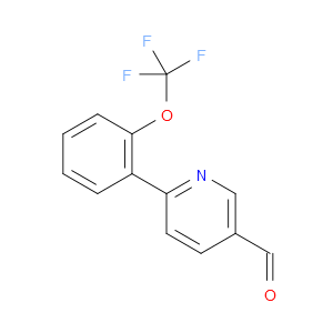 6-[2-(TRIFLUOROMETHOXY)PHENYL]-3-PYRIDINECARBALDEHYDE - Click Image to Close
