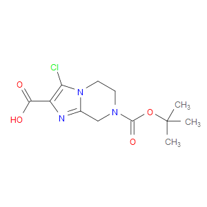 7-(TERT-BUTOXYCARBONYL)-3-CHLORO-5,6,7,8-TETRAHYDROIMIDAZO[1,2-A]PYRAZINE-2-CARBOXYLIC ACID - Click Image to Close