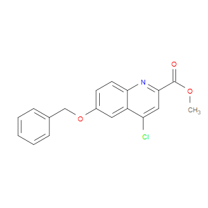 METHYL 6-(BENZYLOXY)-4-CHLOROQUINOLINE-2-CARBOXYLATE - Click Image to Close