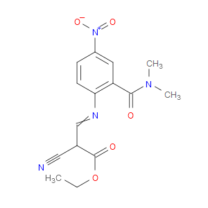 ETHYL 2-CYANO-3-((2-(DIMETHYLCARBAMOYL)-4-NITROPHENYL)IMINO)PROPANOATE