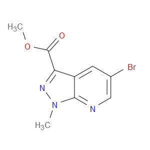 METHYL 5-BROMO-1-METHYL-1H-PYRAZOLO[3,4-B]PYRIDINE-3-CARBOXYLATE
