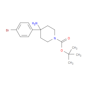 TERT-BUTYL 4-AMINO-4-(4-BROMOPHENYL)PIPERIDINE-1-CARBOXYLATE - Click Image to Close