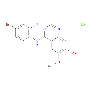 4-((4-BROMO-2-FLUOROPHENYL)AMINO)-6-METHOXYQUINAZOLIN-7-OL HYDROCHLORIDE - Click Image to Close