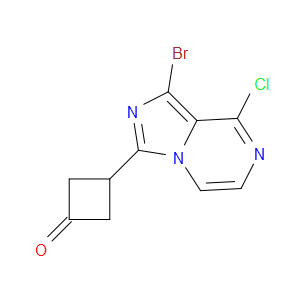 3-(1-BROMO-8-CHLOROIMIDAZO[1,5-A]PYRAZIN-3-YL)CYCLOBUTANONE
