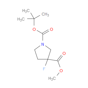 1-TERT-BUTYL 3-METHYL 3-FLUOROPYRROLIDINE-1,3-DICARBOXYLATE