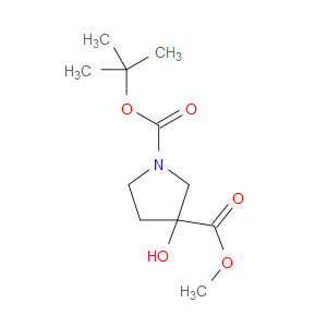 1-TERT-BUTYL 3-METHYL 3-HYDROXYPYRROLIDINE-1,3-DICARBOXYLATE - Click Image to Close