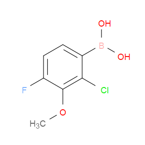 (2-CHLORO-4-FLUORO-3-METHOXYPHENYL)BORONIC ACID - Click Image to Close