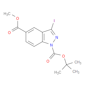 1-TERT-BUTYL 5-METHYL 3-IODO-1H-INDAZOLE-1,5-DICARBOXYLATE - Click Image to Close