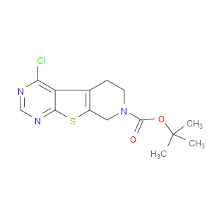 TERT-BUTYL 4-CHLORO-5,6-DIHYDROPYRIDO[4',3':4,5]THIENO[2,3-D]PYRIMIDINE-7(8H)-CARBOXYLATE