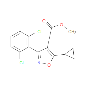 METHYL 5-CYCLOPROPYL-3-(2,6-DICHLOROPHENYL)ISOXAZOLE-4-CARBOXYLATE - Click Image to Close