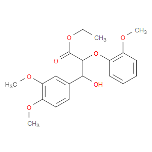 ETHYL 3-(3,4-DIMETHOXYPHENYL)-3-HYDROXY-2-(2-METHOXYPHENOXY)PROPANOATE