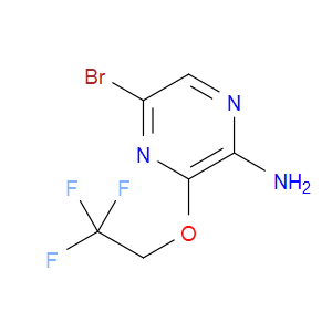 5-BROMO-3-(2,2,2-TRIFLUOROETHOXY)PYRAZIN-2-AMINE
