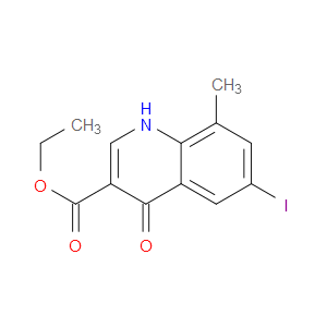 ETHYL 6-IODO-8-METHYL-4-OXO-1,4-DIHYDROQUINOLINE-3-CARBOXYLATE - Click Image to Close
