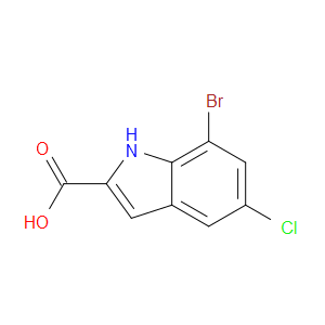 7-BROMO-5-CHLORO-1H-INDOLE-2-CARBOXYLIC ACID - Click Image to Close