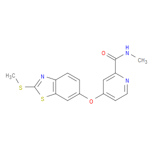 N-METHYL-4-((2-(METHYLTHIO)BENZO[D]THIAZOL-6-YL)OXY)PICOLINAMIDE