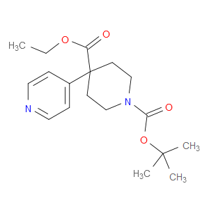 1-TERT-BUTYL 4-ETHYL 4-(PYRIDIN-4-YL)PIPERIDINE-1,4-DICARBOXYLATE - Click Image to Close