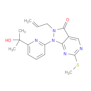 2-ALLYL-1-(6-(2-HYDROXYPROPAN-2-YL)PYRIDIN-2-YL)-6-(METHYLTHIO)-1H-PYRAZOLO[3,4-D]PYRIMIDIN-3(2H)-ONE