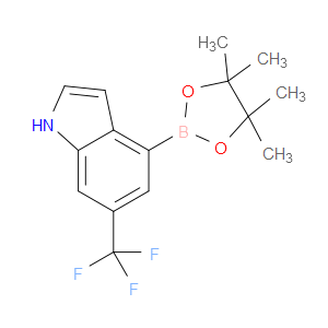4-(4,4,5,5-TETRAMETHYL-1,3,2-DIOXABOROLAN-2-YL)-6-(TRIFLUOROMETHYL)-1H-INDOLE