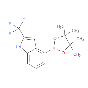 4-(4,4,5,5-TETRAMETHYL-1,3,2-DIOXABOROLAN-2-YL)-2-(TRIFLUOROMETHYL)-1H-INDOLE