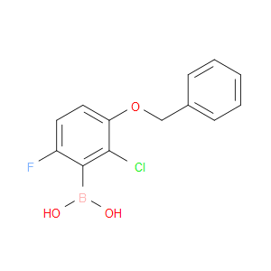3-BENZYLOXY-2-CHLORO-6-FLUOROPHENYLBORONIC ACID - Click Image to Close