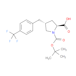 (2S,4R)-1-(TERT-BUTOXYCARBONYL)-4-(4-(TRIFLUOROMETHYL)BENZYL)PYRROLIDINE-2-CARBOXYLIC ACID