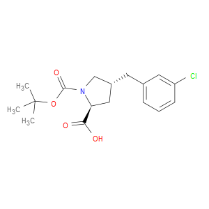 (2S,4R)-1-(TERT-BUTOXYCARBONYL)-4-(3-CHLOROBENZYL)PYRROLIDINE-2-CARBOXYLIC ACID - Click Image to Close