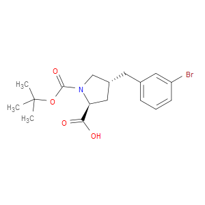(2S,4R)-4-(3-BROMOBENZYL)-1-(TERT-BUTOXYCARBONYL)PYRROLIDINE-2-CARBOXYLIC ACID - Click Image to Close