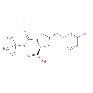 (2S,4R)-1-(TERT-BUTOXYCARBONYL)-4-(3-FLUOROBENZYL)PYRROLIDINE-2-CARBOXYLIC ACID