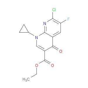 ETHYL 7-CHLORO-1-CYCLOPROPYL-6-FLUORO-4-OXO-1,4-DIHYDRO-1,8-NAPHTHYRIDINE-3-CARBOXYLATE