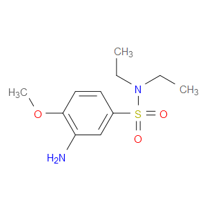3-AMINO-N,N-DIETHYL-4-METHOXYBENZENESULFONAMIDE - Click Image to Close