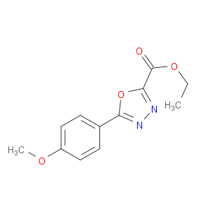 ETHYL 5-(4-METHOXYPHENYL)-1,3,4-OXADIAZOLE-2-CARBOXYLATE - Click Image to Close