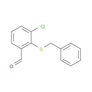 BENZALDEHYDE, 3-CHLORO-2-[(PHENYLMETHYL)THIO]- - Click Image to Close