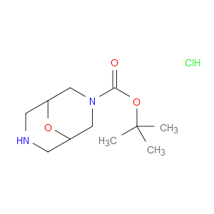 TERT-BUTYL 9-OXA-3,7-DIAZABICYCLO[3.3.1]NONANE-3-CARBOXYLATE HYDROCHLORIDE