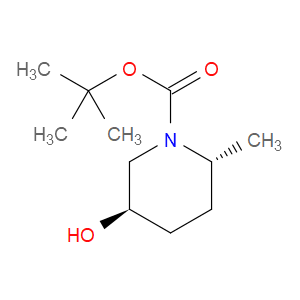 TERT-BUTYL (2R,5R)-5-HYDROXY-2-METHYLPIPERIDINE-1-CARBOXYLATE - Click Image to Close