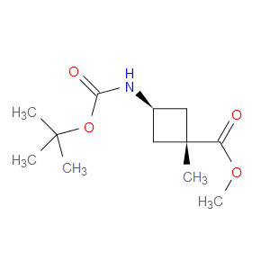METHYL REL-(1R,3S)-3-([(TERT-BUTOXY)CARBONYL]AMINO)-1-METHYLCYCLOBUTANE-1-CARBOXYLATE - Click Image to Close