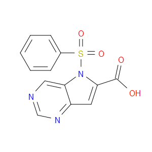5-BENZENESULFONYL-5H-PYRROLO[3,2-D]PYRIMIDINE-6-CARBOXYLIC ACID