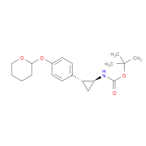 TERT-BUTYL N-[(1S,2R)-REL-2-[4-(OXAN-2-YLOXY)PHENYL]CYCLOPROPYL]CARBAMATE
