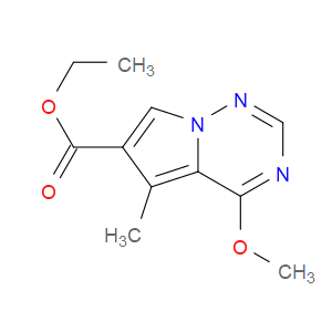 ETHYL 4-METHOXY-5-METHYLPYRROLO[2,1-F][1,2,4]TRIAZINE-6-CARBOXYLATE - Click Image to Close