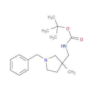 TERT-BUTYL N-[(1-BENZYL-3-METHYLPYRROLIDIN-3-YL)METHYL]CARBAMATE